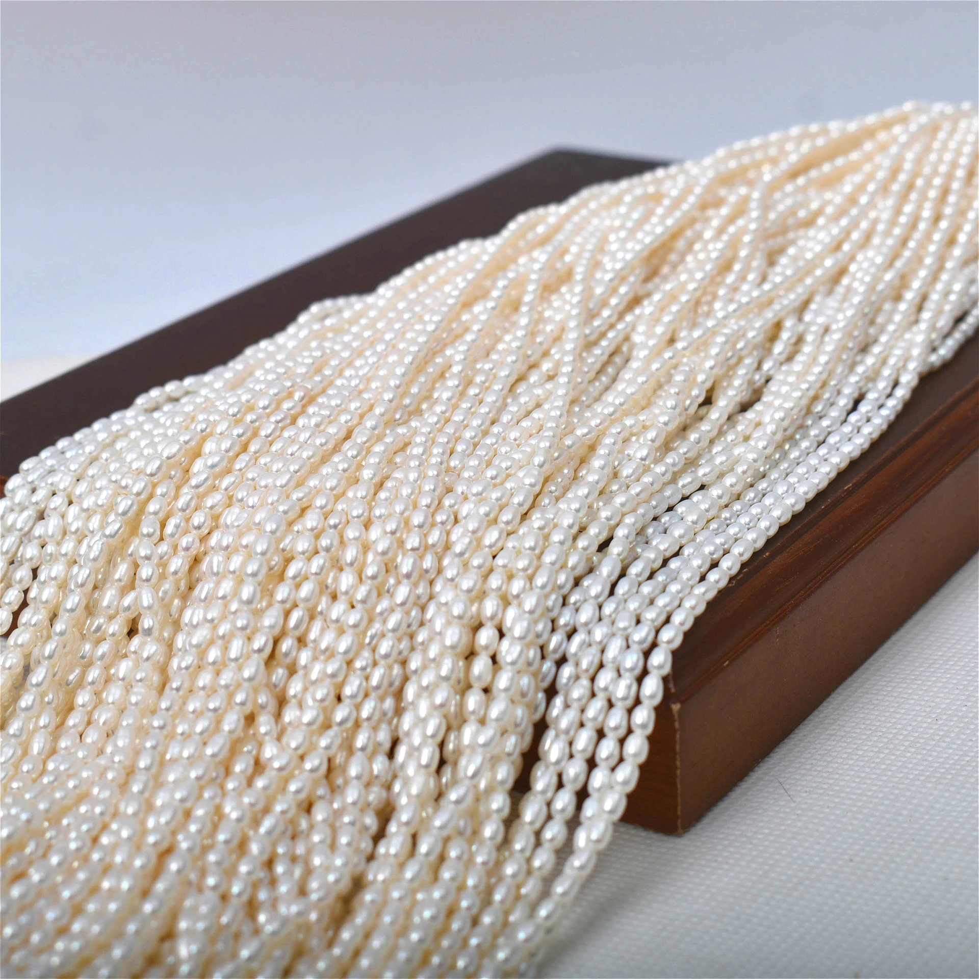 2.5-3Mm 4A Mutiara Beras Putih - Jewelry Making The Well ulasan dan harga