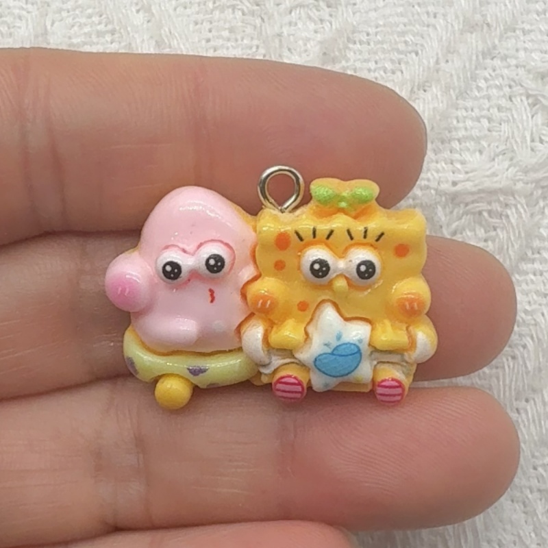 10 buah liontin resin kartun,  - Jewelry Making Birthday Party ulasan dan harga