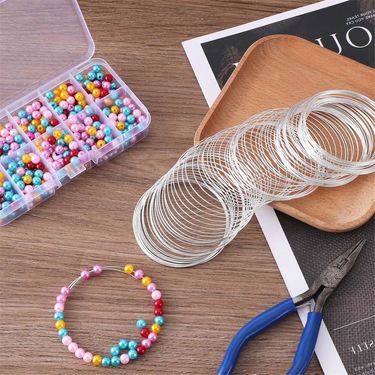 A008 100 Gulungan Kawat Perhia - Memory Wire Bracelet ulasan dan harga