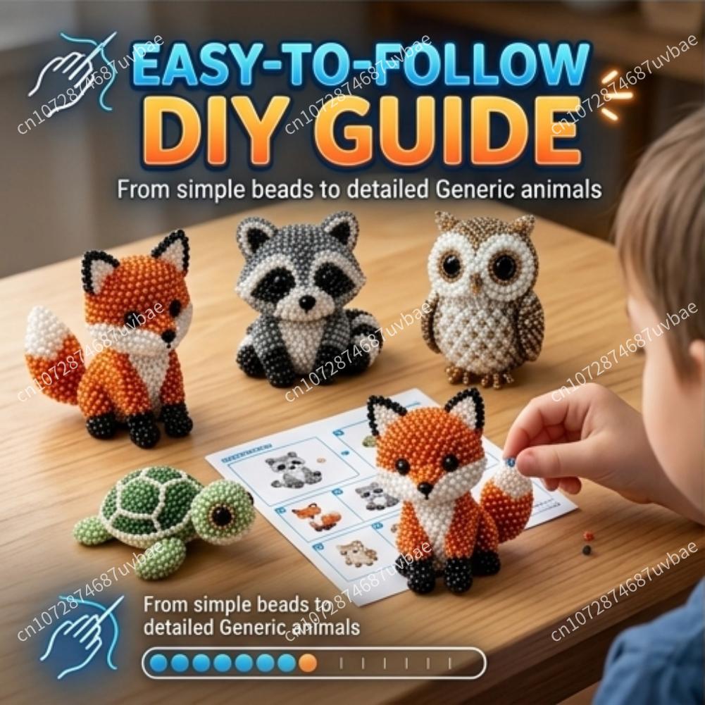 Set Manik-manik Hewan Edukatif - Jewelry Making Kits For Kids ulasan dan harga