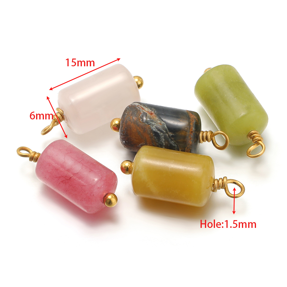 10 Buah Liontin Silinder Jimat - Jewelry Making Tools And Supplies ulasan dan harga