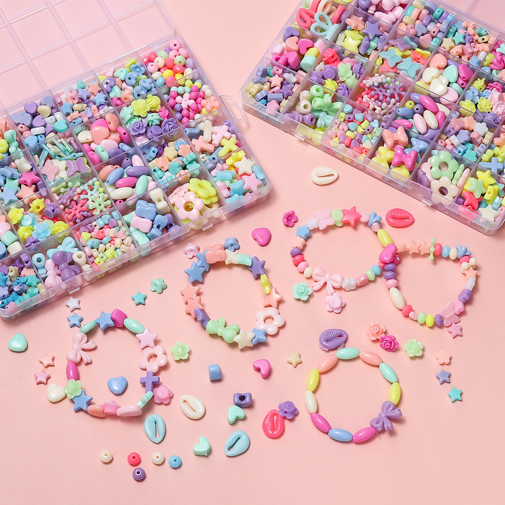 1 Kotak Manik-manik Akrilik Wa - Jewelry Making Birthday Party ulasan dan harga