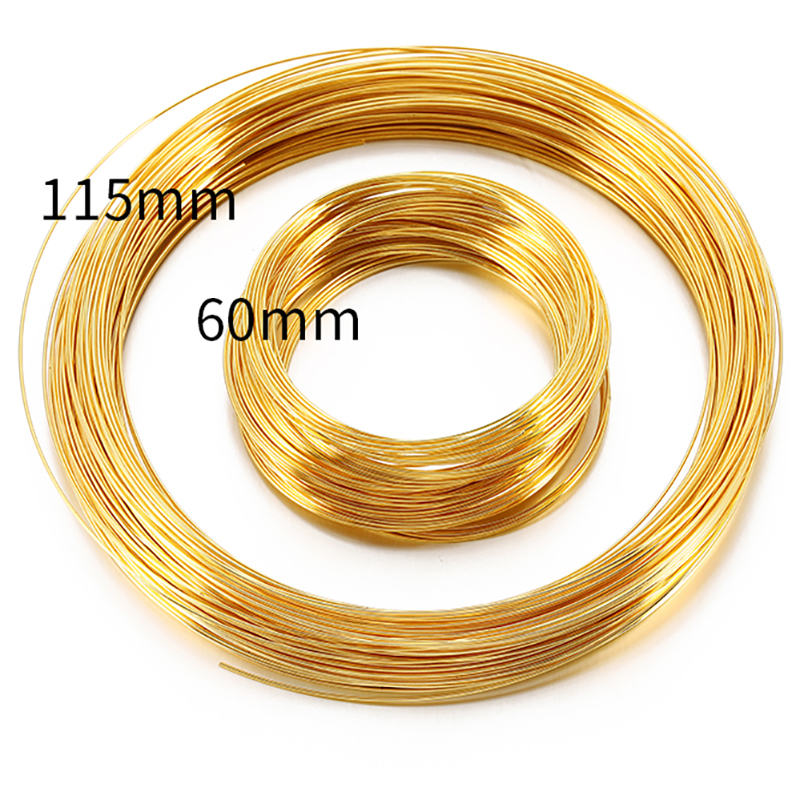 100 Loop Warna Emas Baja Kabel - Memory Wire Bracelet ulasan dan harga