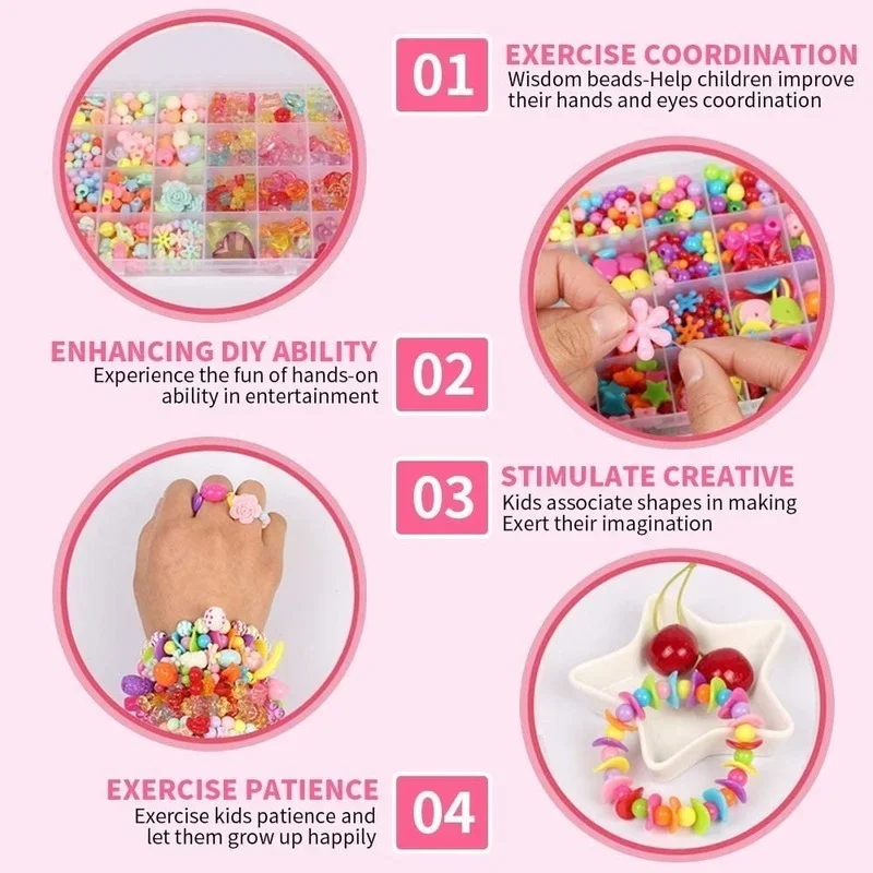 Set manik-manik DIY anak perem - Jewelry Making Kits For Kids ulasan dan harga
